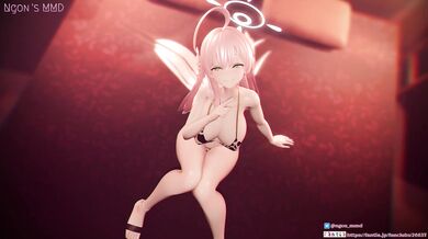 Fucking with MMD characters Urawa and Hanako, bed and Figaro