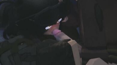 Purple-Haired MILF Gets Her Tits Sucked by a Horny Robot in Roblox Hentai Porn Scene (Cabrye)