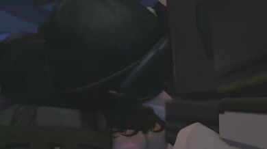 Purple-Haired MILF Gets Her Tits Sucked by a Horny Robot in Roblox Hentai Porn Scene (Cabrye)