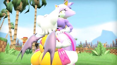 Giving in to their Urges - The Temptation of Rogue and Helping Blaze Cool Down [Wector]