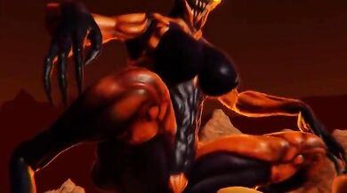 Impala and Human Love in the Meadow or Impala and a Human Love in the Meadow