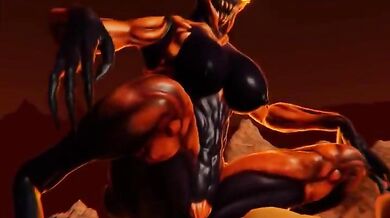 Impala and Human Love in the Meadow or Impala and a Human Love in the Meadow