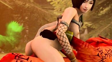 Yuffies Red Devil Cry with XIII in the Shower