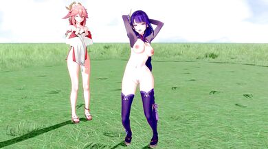 The Shoguns Jiggling Miko Is it hot in here or is it just you?