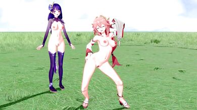 The Shoguns Jiggling Miko Is it hot in here or is it just you?