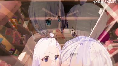 Lisanas Desire - A Fairy Tail Hentai Threesome with Mirajane and Lisana