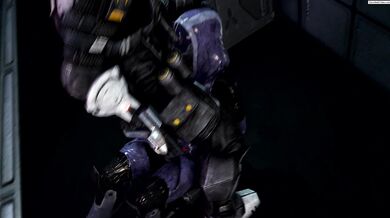 Female Quarian Assassin Takes a Drug Overdose on GurochanOP Hentai Video