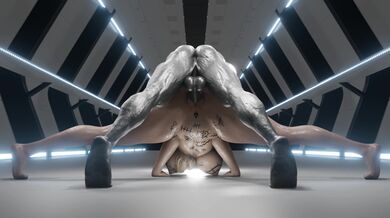 Naughty Nun gets fucked by a muscular Mr X while in combat gear