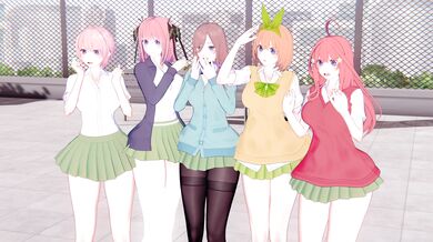 Sexy Animation Love Diary: Ichika, Nino, Miku, Yotsuba and Itsuki in The Quintessential Quintuplets