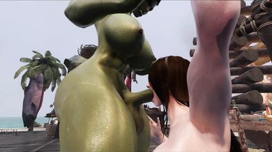 Futa Orc Fucks Juicy Curvy Wet Brunette