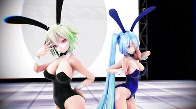 Unleashing the Hentai Beast Within, Gumileach and Miku in a Cellphone Sex Dance Frenzy!