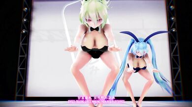 Unleashing the Hentai Beast Within, Gumileach and Miku in a Cellphone Sex Dance Frenzy!