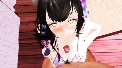 Let the dedicated Japanese fox serve you to your heart’s content at a tropical resort