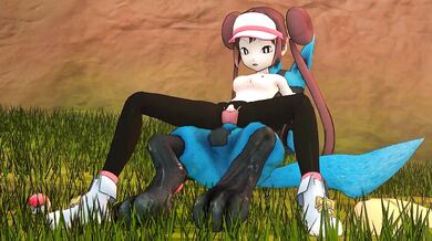 Watch as Lucario unleashes his devastating cry upon Rosa and her pussy gets destroyed!