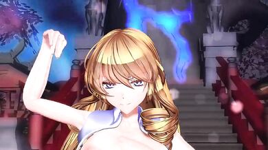 [MMD] Misbehaving young lady/WiggleWiggle can be rewritten as MMD Mistress punishes a naughty young lady while she wiggles and squirms
