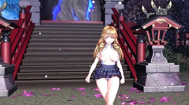 [MMD] Misbehaving young lady/WiggleWiggle can be rewritten as MMD Mistress punishes a naughty young lady while she wiggles and squirms