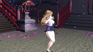 [MMD] Misbehaving young lady/WiggleWiggle can be rewritten as MMD Mistress punishes a naughty young lady while she wiggles and squirms