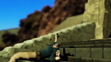 Laras passionate clothesline adventure