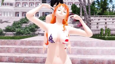 Hey guys! Today I have a special hentai MMD video to share with you, featuring Lamb and Nami from One Piece
