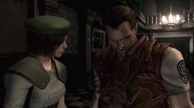 [Chris Redfield] and [Lisa Trevor] have a night of passionate sex after Lisas transformation into a milk-producing succubus