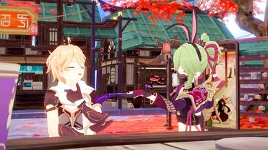 The Inazuma Bunnies Club - Raiden, Sara and Yae [Love-Making]