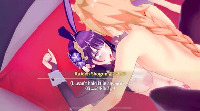 The Inazuma Bunnies Club - Raiden, Sara and Yae [Love-Making]