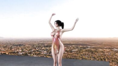 Two MMD models, Qian Deng and Yuan, engage in hot and steamy jisite action!