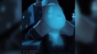 Minecraft Master Builds a Wardens Cock in Jennys Tight Ass