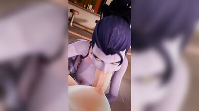 Ashley Widowmaker and her Futa on Futa Giving POV Hentai Adventure