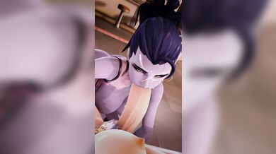 Ashley Widowmaker and her Futa on Futa Giving POV Hentai Adventure