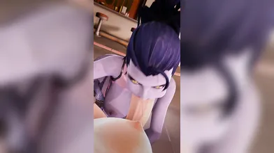 Ashley Widowmaker and her Futa on Futa Giving POV Hentai Adventure