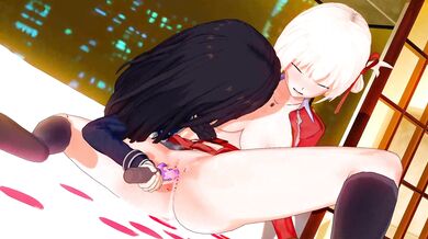 Chisato and Takina For*ced to Have a Threesome with Hypnosis App [Peh-Koi]