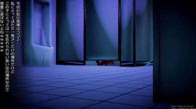 Crossdressing Shimakaze in the Futanari Bathroom (JaxMMD)