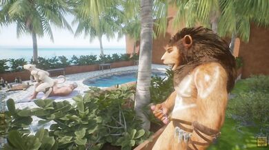 Tigress Kira Strips Down In The Beach Mansion, Lusting For Wild Game