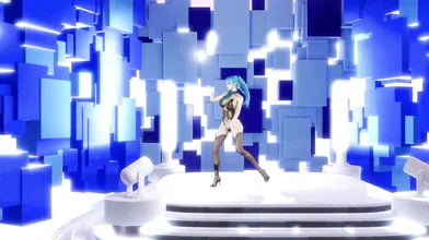 Two MMD Hentai Idols, Marine Bloom and Miku, Make Love with Each Other in a Steamy Hot Tub Session!