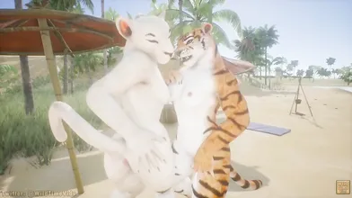 Tides of Passion: Max Kira and Karra Fuck at the Beach with Wild Life
