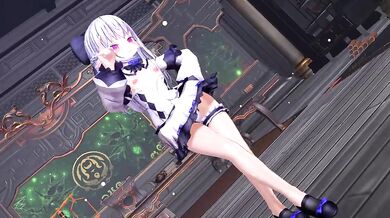 MMD Snow Elf Lady Shakes It in the Woods