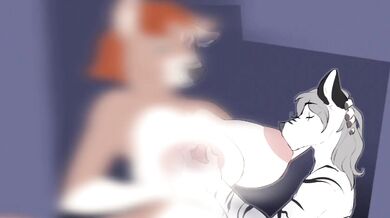 Two Raging Cocks On A Bull'