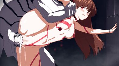 Sexy Schoolgirl Asuka Gets Double Penetrated by Rough Alt-Sex Demon