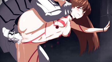 Sexy Schoolgirl Asuka Gets Double Penetrated by Rough Alt-Sex Demon