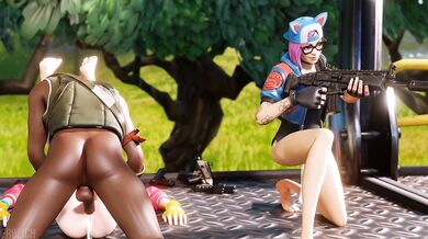 Curvy Roxy gets a helping hand from the lynx to satisfy Jamal in the wild