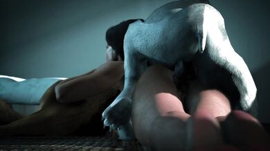 Sexy Wonder Woman and her trustworthy dogs get down and dirty in all angles (zoom, close-up, and slow motion)