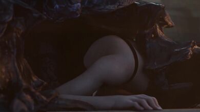 Seductive Escapades with Yennefer and Her Mastiff, Lingerie Optional