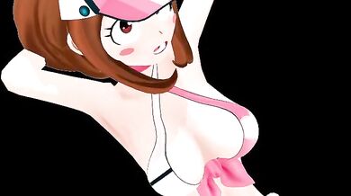 A nightmare of lustful dreams: Uraraka Bass in a bikini, MMD style