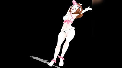 A nightmare of lustful dreams: Uraraka Bass in a bikini, MMD style