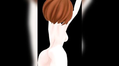 A nightmare of lustful dreams: Uraraka Bass in a bikini, MMD style