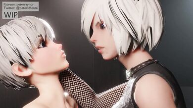 The 2 babes and 9 studs again, a sexy pornographic tale of lustful desires being fulfilled once more!