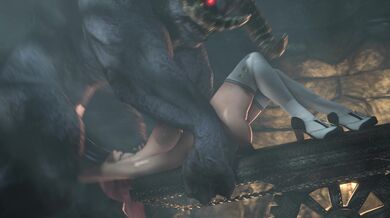 Tomb Raider: Honoka vs Khnum - Scavenger SFM Throat Fuck Porn