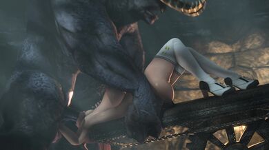 Tomb Raider: Honoka vs Khnum - Scavenger SFM Throat Fuck Porn