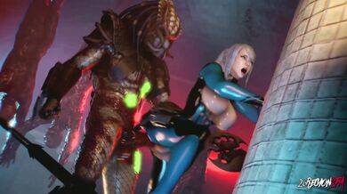 Sarah Bryant vs The Predator - A Hentai Epic Battle with 26 Regions of Love